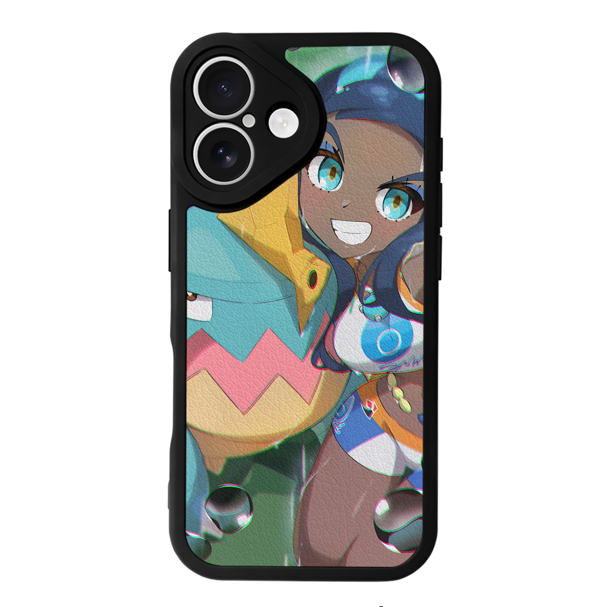 （画像用） ポケットモンスター Pokémon 【iPhone 16シリーズ対応】シリコンスマホケース（レザー調） 材質：シリコン